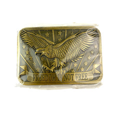 2014 Freedom Is Not Free Metal Belt Buckle Sponsor