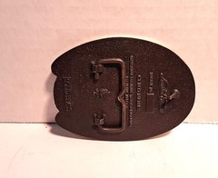 M.J. Mackenzie Hooves of History 2000 Cattle Drive Belt Buckle Cochrane, Alberta