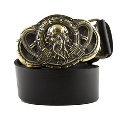 Belt buckle Alien, Steampunk brass belt buckle, Skull belt buckle