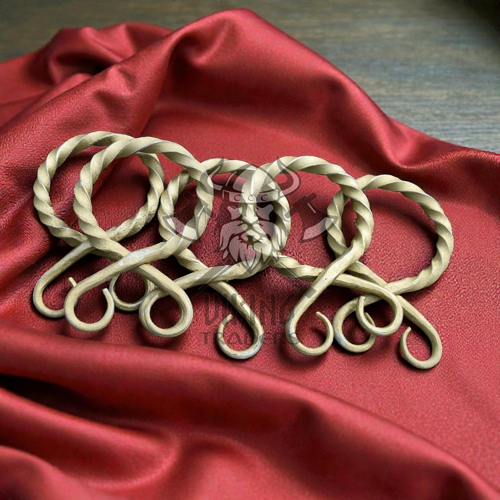 Medieval Golden Belt Buckles – Set of 5 | Vintage Style Costume & Leather Craft