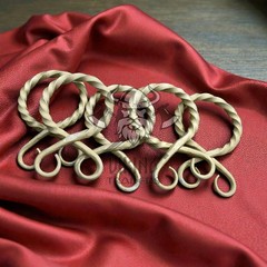 Medieval Golden Belt Buckles – Set of 5 | Vintage Style Costume & Leather Craft