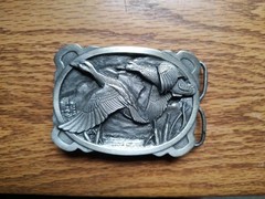 1983 Vintage Wild Ducks Mallards Siskiyou Belt Buckle