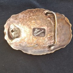Crumrine Western Oval Floral Monogram « J » Belt Buckle Metal 1.5in MPN 147