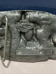 Vintage Pewter Western Dancing Belt Buckle Buckles of America Masterpiece Coll.