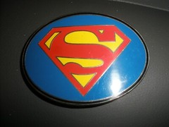 Superman Belt Buckle EUC 3.5&Prime; x 2.5&Prime;