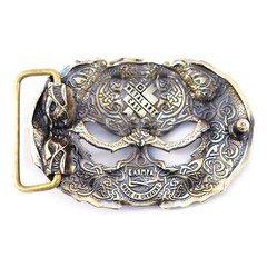 Brass belt buckle Yggdrasil, Scandinavian Nordic Celtic Norse mythology