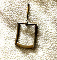 50mm Brass Men&rsquo;s Rectangle Belt Buckle Single Prong