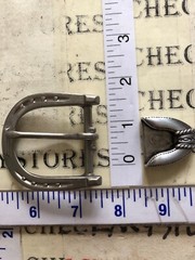 Vintage Western /CASUAL/DRESS Metal Belt Buckle AND END TIP MADE IN USA NEW