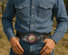 Western Cowboy Belt Buckle – BIG Beautiful Buckle