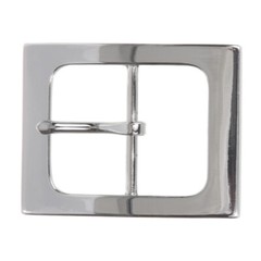 1 1/2&Prime; (38 mm) Nickel Free Single Prong Rectangular Belt Buckle