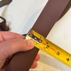 NWOT Timberland Men&rsquo;s Brown 100% Leather Belt Silver Buckle Size 40