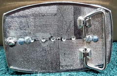 Western Gold Tone, Polished Stone Belt Buckle