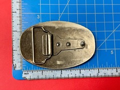 Manchester Ltd Lions Crest Clothing Company Silver Color Metal Belt Buckle