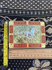 Western Buckle Gold Silver Red Black Horse Cowboy Buckle 2 » Hebillas Vaqueras