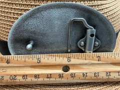 Antiqued Silver Star Oval Belt Buckle