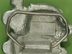 1980 Train Engine Locomotive Belt Buckle Great American Pewter USA Made Vintage