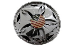 Men Women Silver Metal Buckle USA Flag Spinning United State America Statement