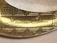 Cloisonne Enamel Buckle Asian Woman Butterfly Floral Goldtone