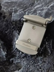 New Pure Titanium Men&rsquo;s Belt Pin Buckle Five Blessings Pattern Anti Allergic EDC