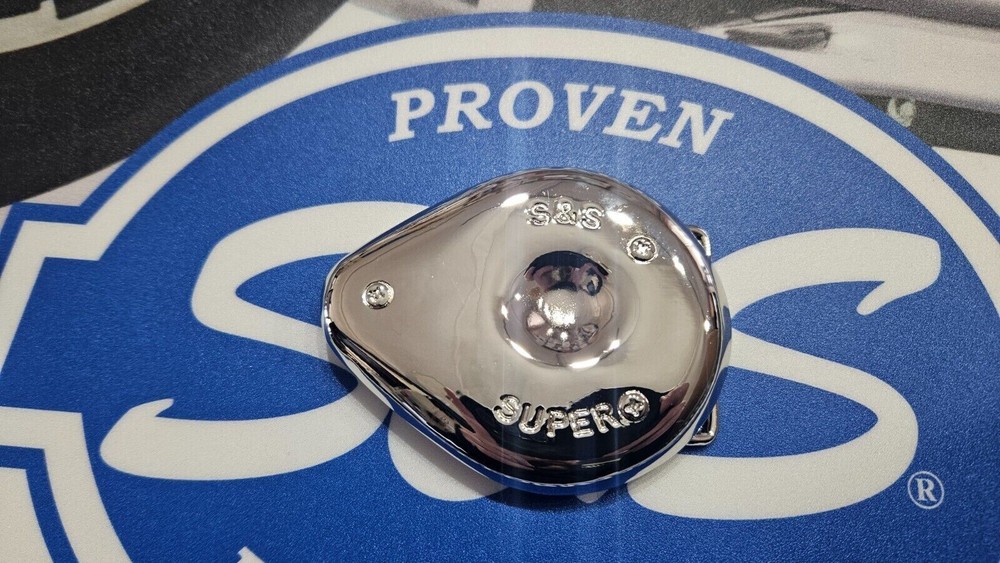 S&S Cycle 510-0184 Logo Teardrop Air Cleaner Belt Buckle