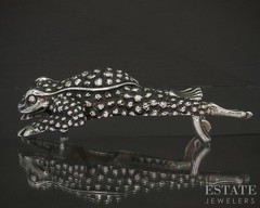 Vintage Sterling Barry Kieselstein-Cord Large Frog Mens Belt Buckle 142g p21550