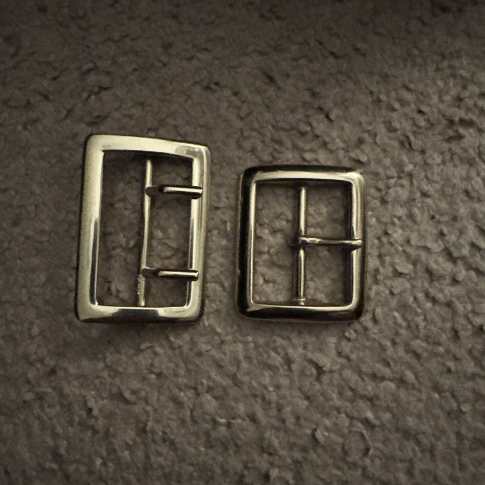 2X Vintage Solid Brass Belt Buckle Heavy Duty