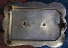 3D Raised Motorcycle on Motorcycle Belt Buckle