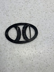 HURLEY Intl Clothing Co Vintage metal cut out logo Belt Buckle , Lead Free!