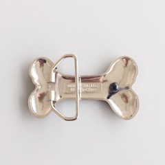 Bright Silver Plated Want A Bone Cartoon Belt Buckle Gurtelschnalle