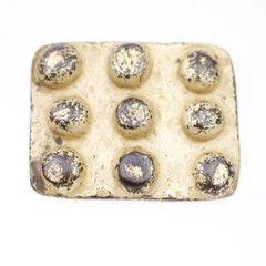 Studded Octopus Suction Cup Bubbles Belt Buckle Gold Interchangeable Buckle GS5114