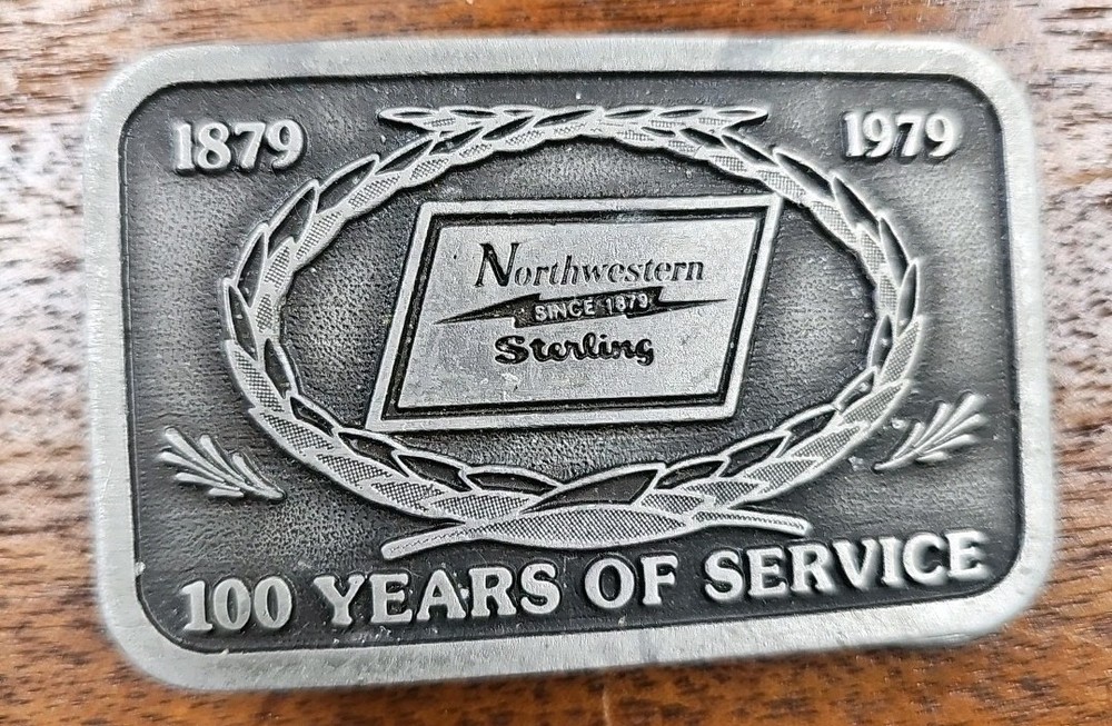 Northwestern Steel Sterling Since 1879 To 1979 100 Years Of Service Belt Buckle