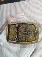 The American Veterans Disabled For Life Memorial Belt Buckle 2007 Sponsor #0369