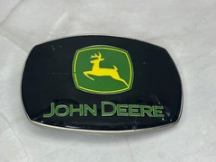 John Deere Enameled Belt Buckle Black/Green – Western Express Inc, JD-483
