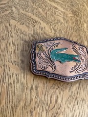 Lacoste Belt Buckle 3 1/8 By 2 1/4 Inches
