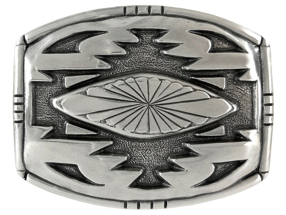 SOUTHWESTERN ANTIQUE ENGRAVED COWBOY BUCKLE TROPHY BELT BUCKLE fits 1-1/2&Prime; strap