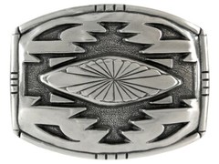 SOUTHWESTERN ANTIQUE ENGRAVED COWBOY BUCKLE TROPHY BELT BUCKLE fits 1-1/2&Prime; strap