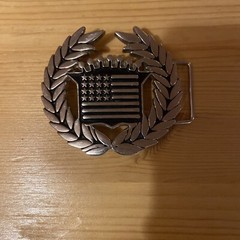 Famous Stars and Straps American Flag Cadillac Chrome Belt Buckle 8387