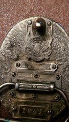 VINTAGE 1643 Brass Deer Buckle- THE GREAT AMERICAN BUCKLE CO- copyright 1986