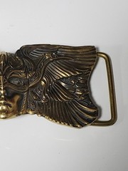 Karmpa Valkyrie Brass Belt Buckle- Viking Ukraine Metal Art Cast