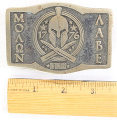 infowars 1776 Molon Labe belt buckle 178 of 700