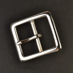 Replacement 40mm Stainless Steel Square Single Prong Belt Buckle Durable