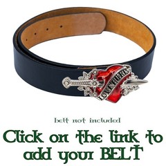Sword in Heart Love Hurts Metal Belt Buckle Biker UK Tattoo