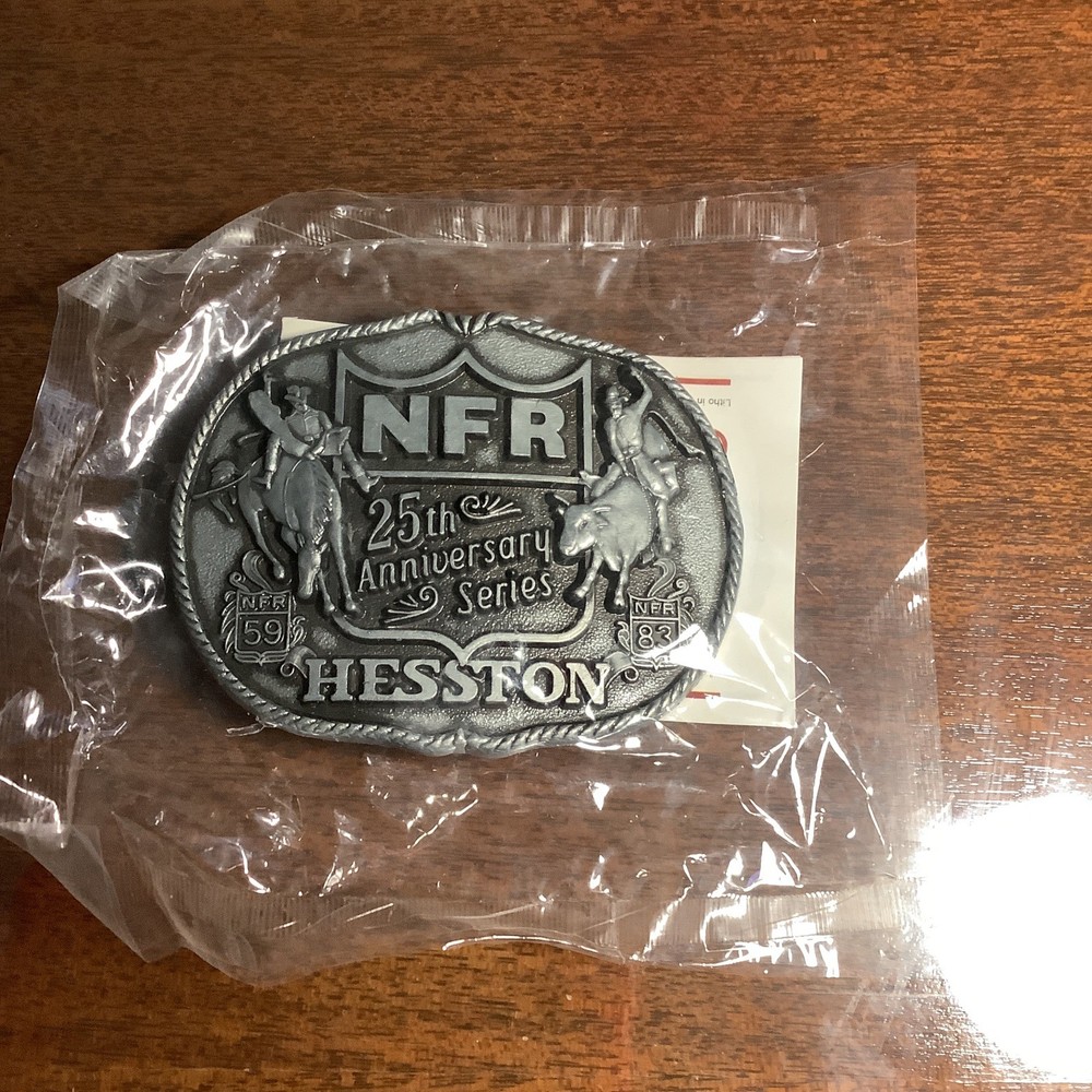 NEW VTG Hesston National Finals Rodeo NFR Belt Buckle – 25th Anniversary 1959-83