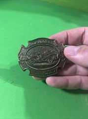Volunteer Fireman Belt Buckle Vintage First Responders Rural FD VFD Firetruck