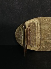 Solid Brass Country Music Guitar Belt Buckle