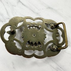 Rhinestone Studded Floral Flower Belt Buckle