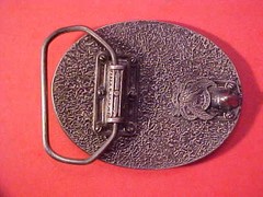 NICE Oval Fish America Limited Edition Belt Buckle Mens 2 3/4&Prime; X 2 1/4&Prime; M700