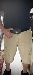 Handmade Oval Cross Belt Buckle Gothic Rock Metal Darren McNeese