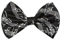 Music Notes Sheet Bow Tie Wedding Prom Adjustable Groomsmen Teens Adults