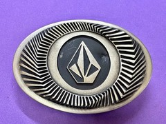VOLCOM Apparel Company Diamond Logo 90&rsquo;s Metal Cast Original Promo Belt Buckle